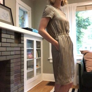 APC Striped Dress Size Small